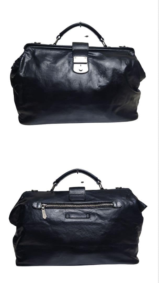 ジャンポールゴルチエ 2way 本革 ダレスバッグ ショルダーバック 黒