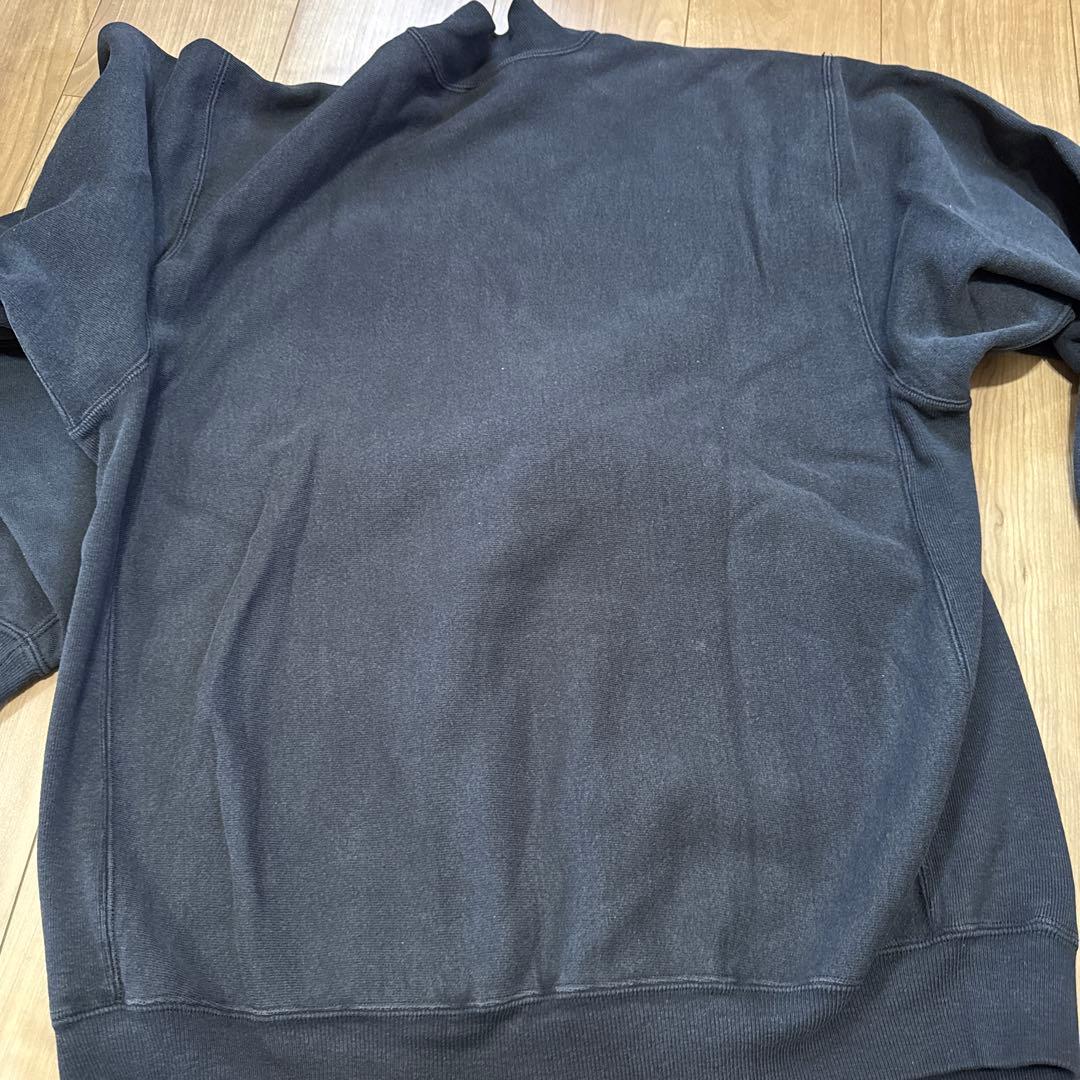 90s 刺繍タグ　champion スナップ　カーディガン　黒　XL USA