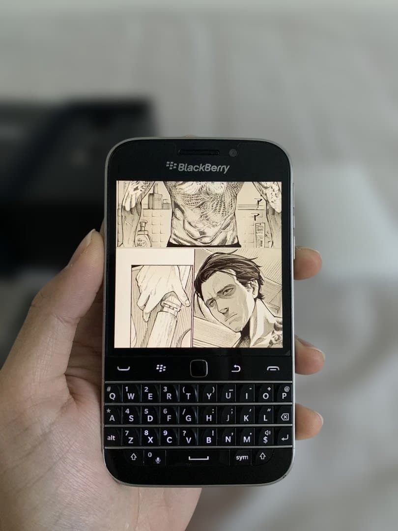 超美品ブラックベリーQ20ブラックフルセット