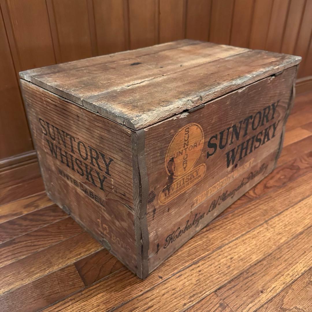 壽屋　サントリーウィスキー　初期　木箱　希少です