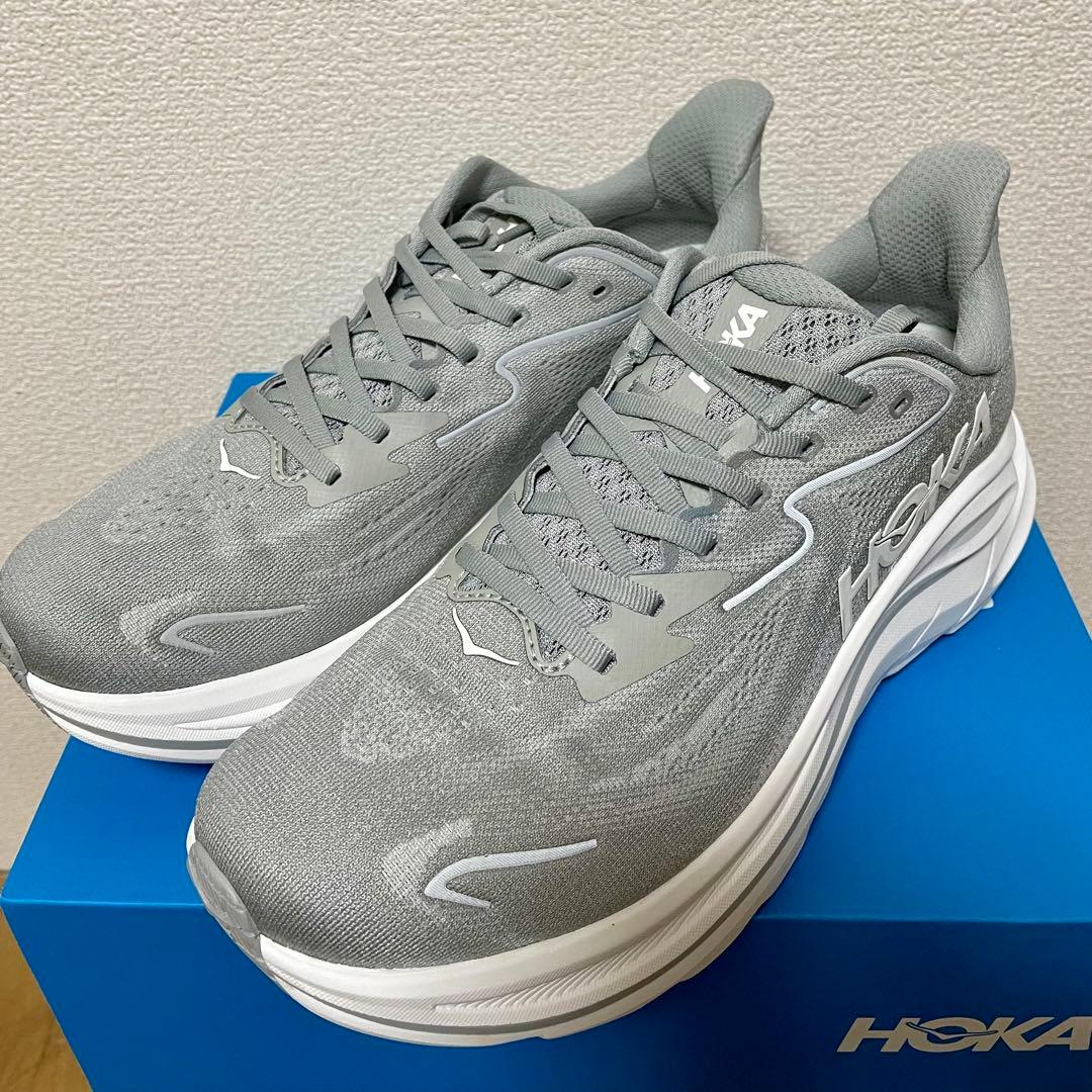 ワ*イ様 HOKA CLIFTON10 クリフトン10グレー28.5CM