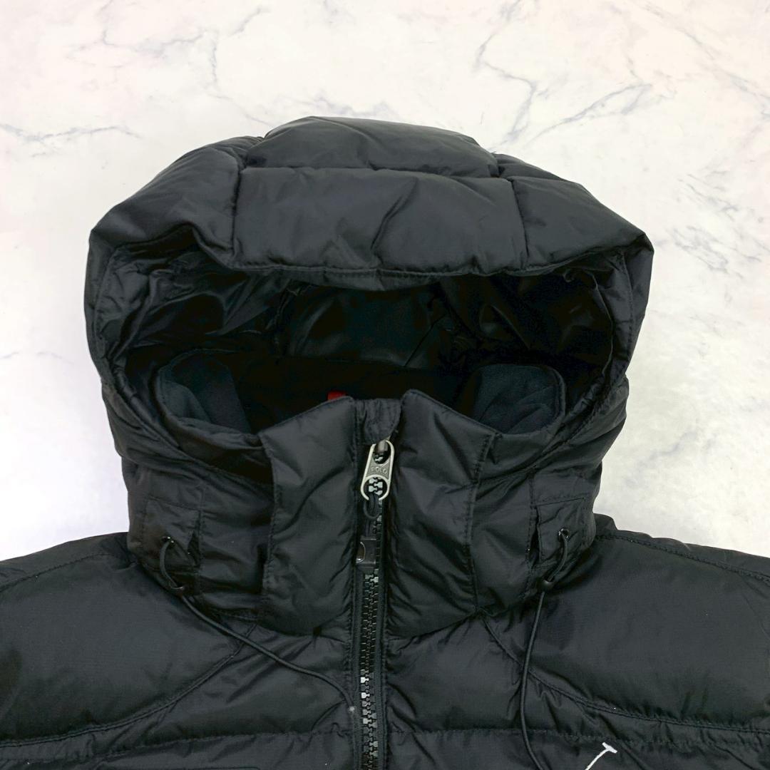 ポロラルフローレン ダウンベスト ビッグポニー 星条旗 ブラック L　E055