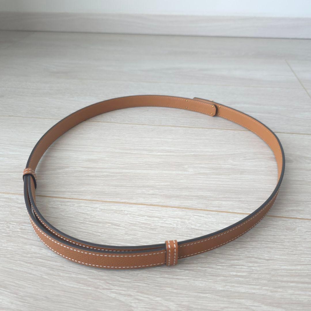 未使用【エルメス】ベルト《ケリー》18　ゴールド　ピンクゴールド金具　B刻印