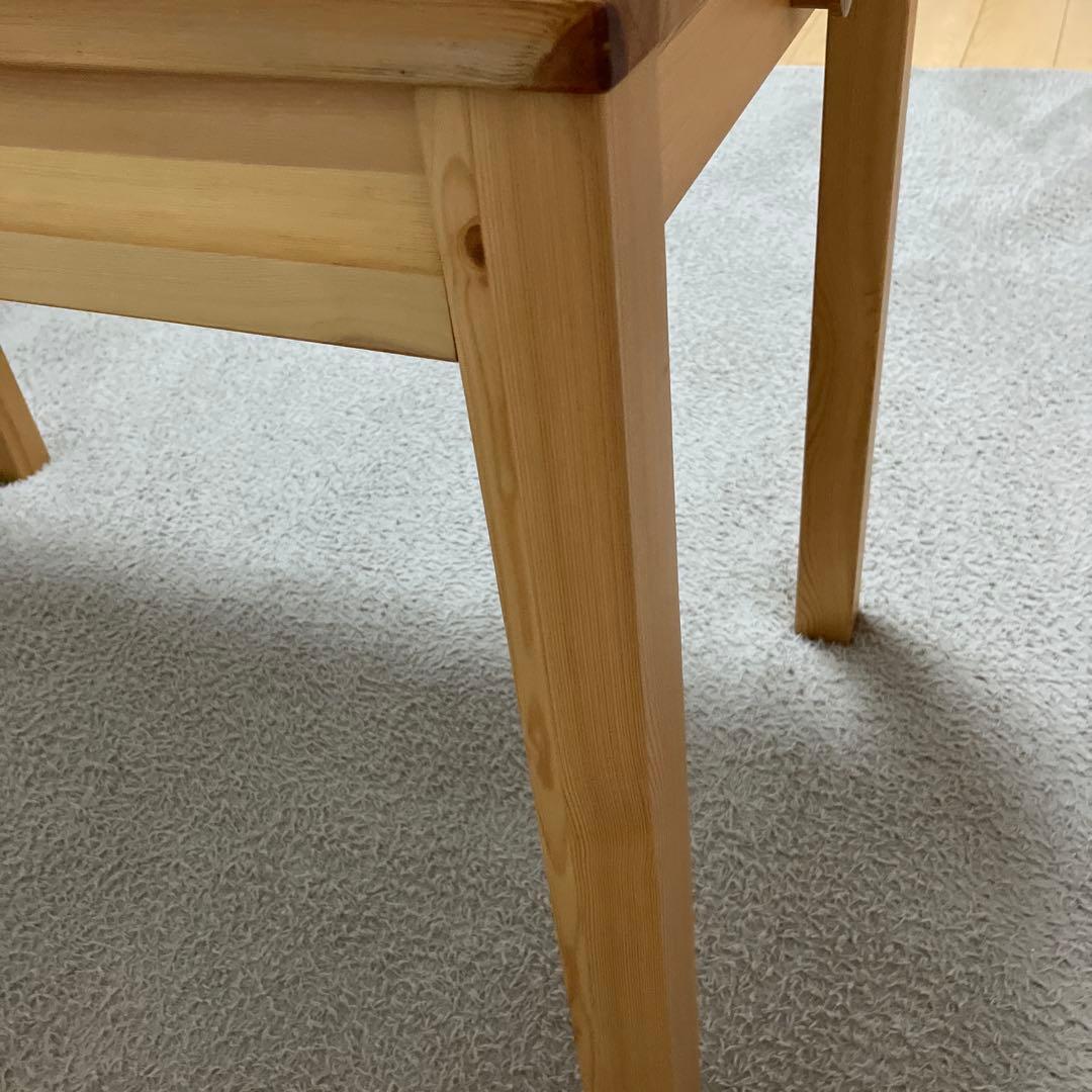 無印良品　学習机　パイン材　パソコンディスク