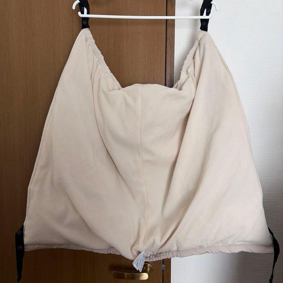【ちず】ママコート　ケープ付き　オフベージュ　M 新品タグ付き