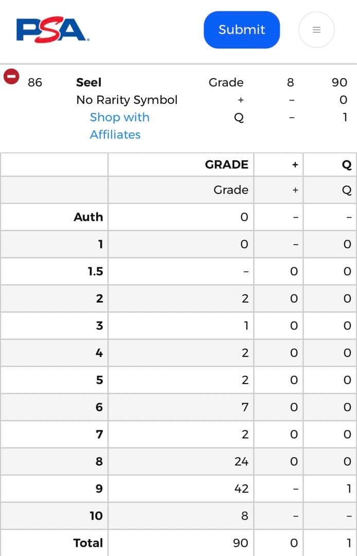 1996 PSA 8 パウワウ 旧裏 珍ポケモンカード ポケカ トレカ 初版