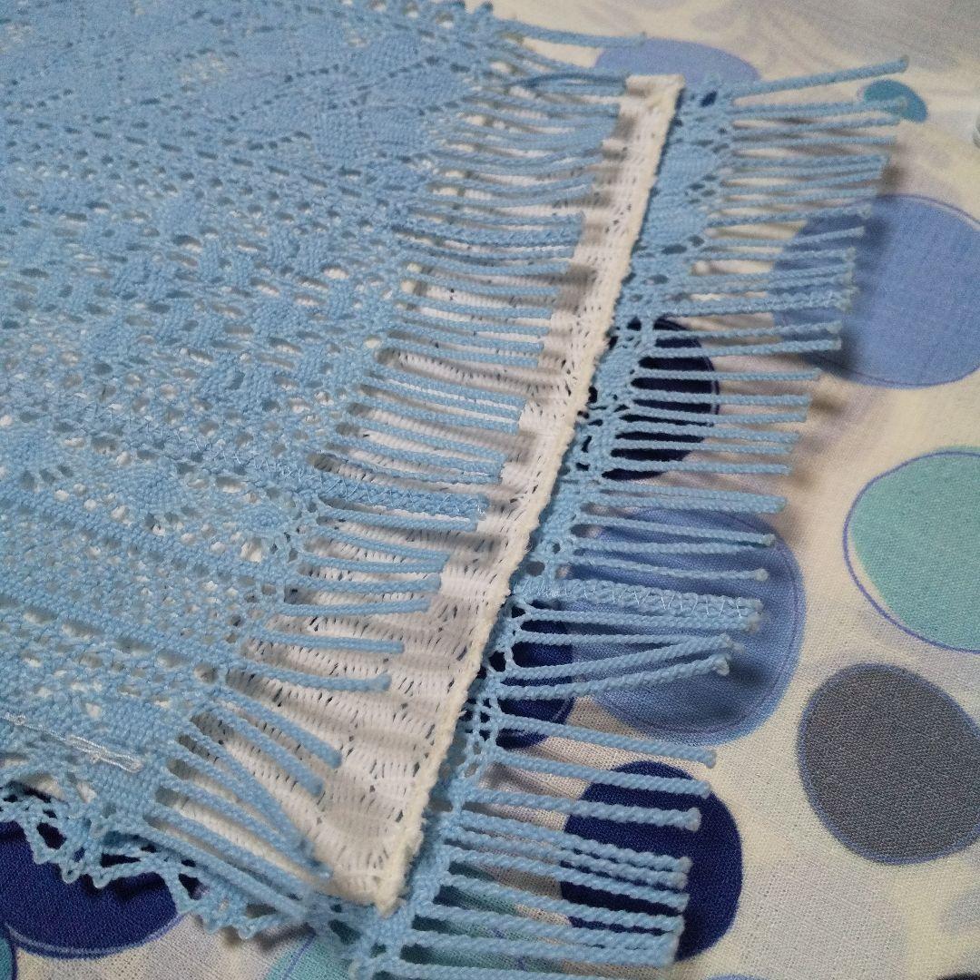 撫松庵ドット浴衣&レース半幅帯、兵児帯 ※美品