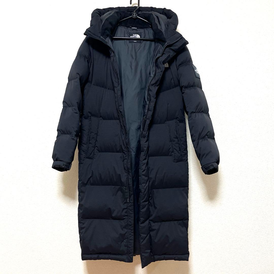ノースフェイス ロングダウンジャケット メンズM レディースXL ブラック