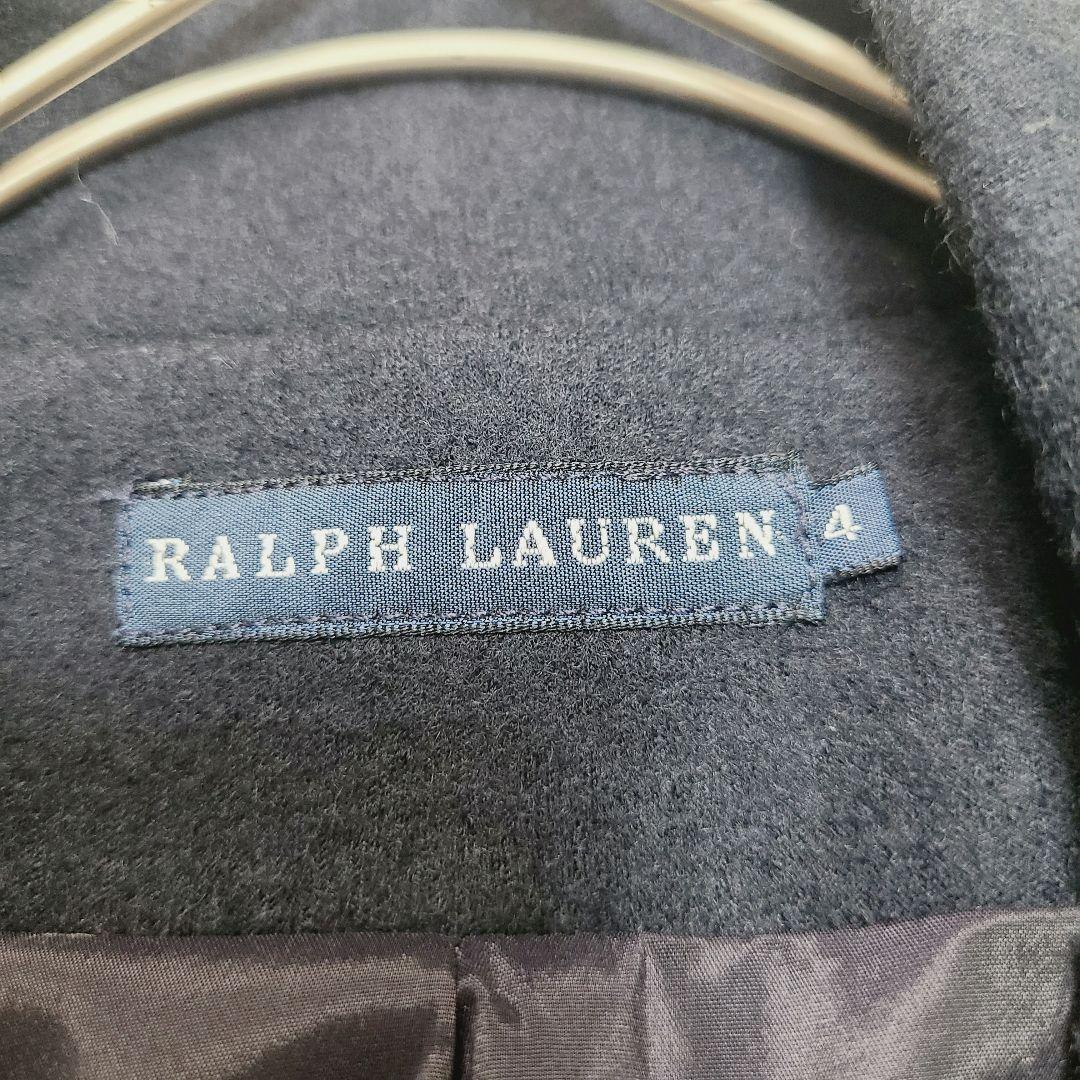 ラルフローレン 紺ブレ テーラードジャケット ワッペン 金ボタン エンブレム