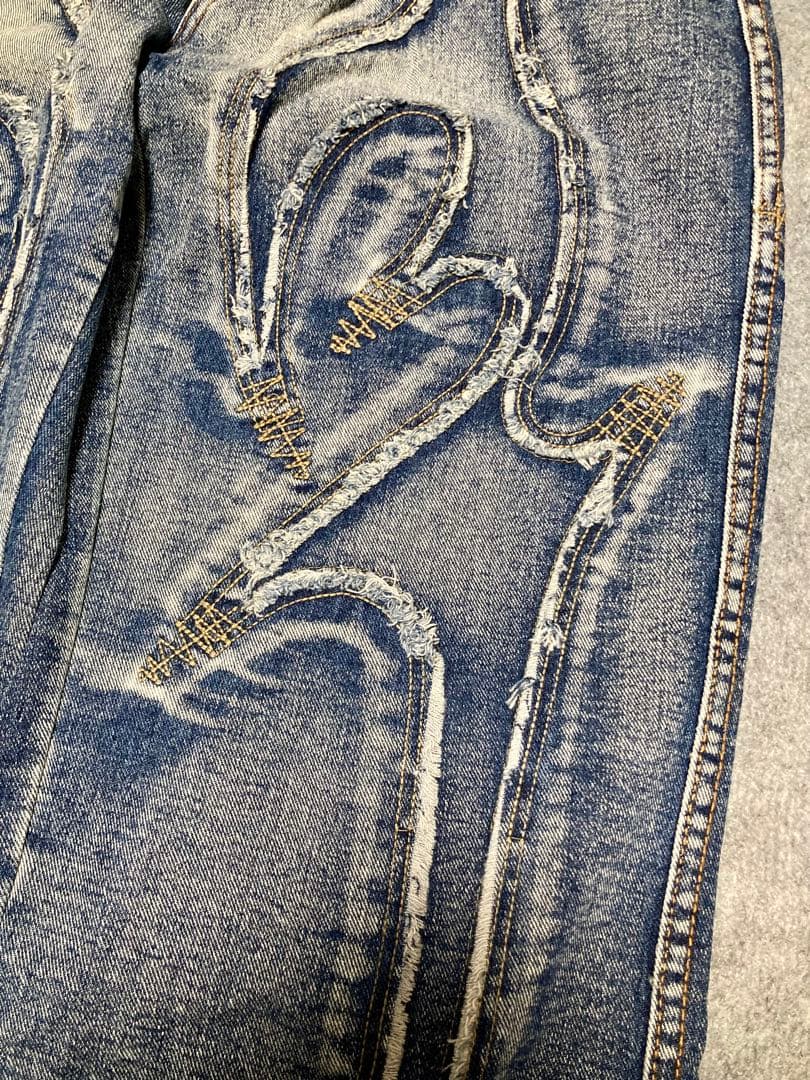 サグクラブ トライバルデニムパンツ ブルー サイズ2(W82cm)【未使用品】