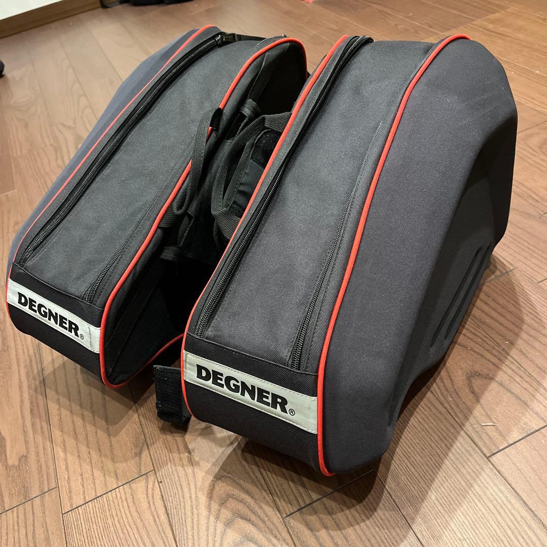 デグナー　DEGNER スポーツダブルバッグ/ サイドバック　パニアケース　赤黒