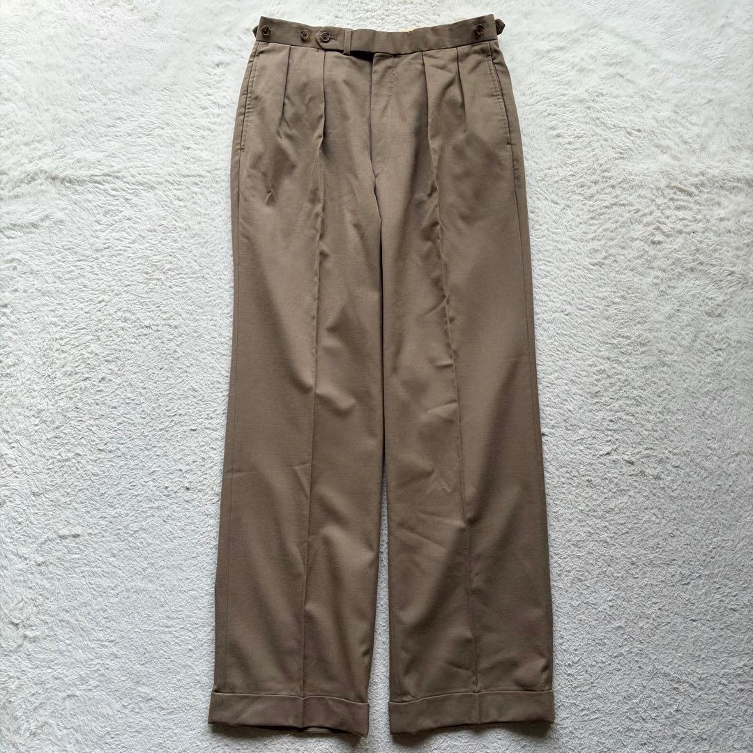 激レア✨ポロバイラルフローレン スーツ ダブルテーラード ウール ベージュ系 L