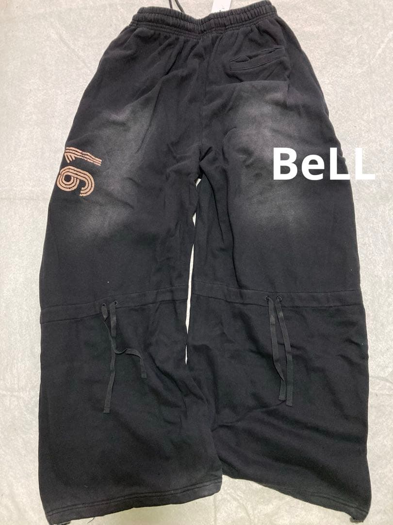 BADBLOOD ワイドパンツ グレー ロゴ オーバーサイズ