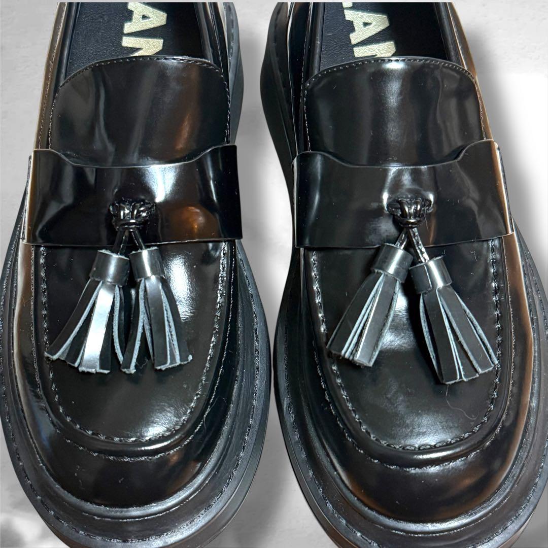 ランバンオンブルー　タッセルローファー　エナメル　ブラック　L 24.5㎝