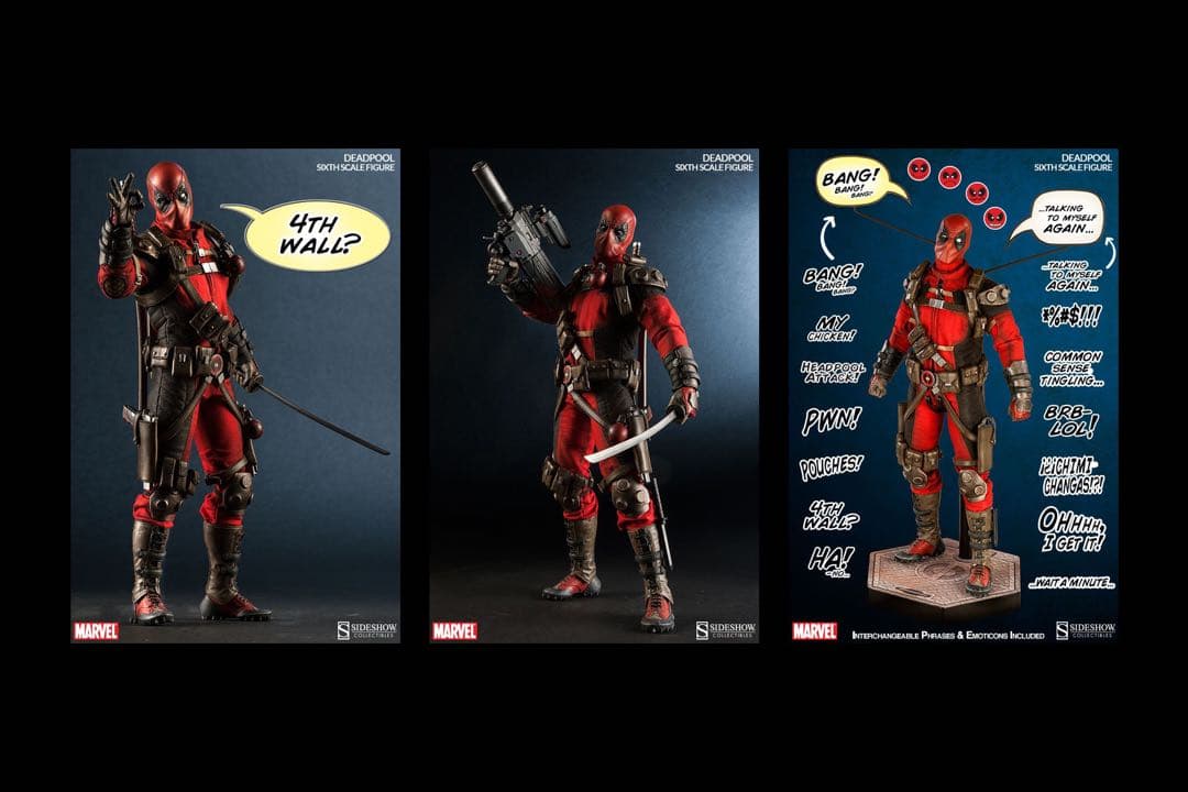 マーベル・コミック　サイドショウ・シックス・スケール　デッドプール　ホットトイズ