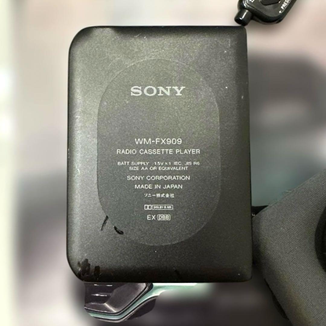 【極美DE修復品】SONY Cassette WALKMAN WM-FX909