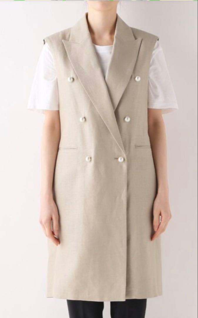 CINOH/チノ　パールボタンダブルジレ