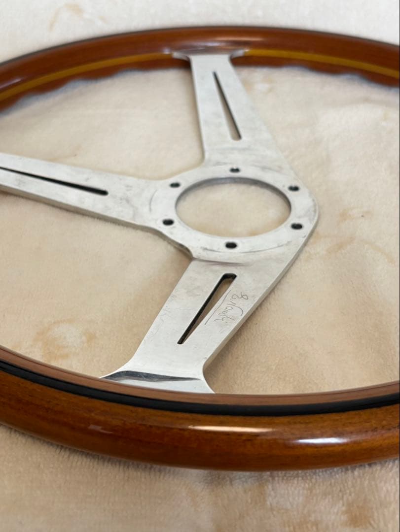 ★NARDIクラシック ウッド サイドスポーク φ36.5ホーンボタン リング付