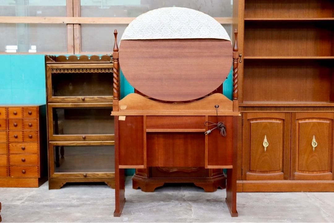 GMIH60A○ドレッサー 鏡台 化粧台 スツール付き 椅子 収納 デスク レ