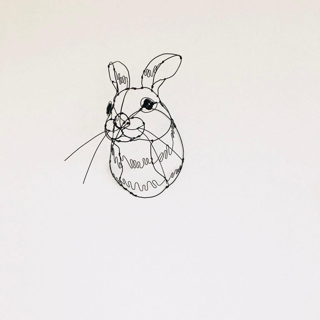 ワイヤーアート ワイヤークラフト うさぎ