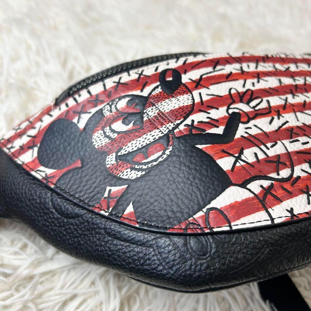 美品 コーチ ディズニー キースヘリング コラボ ウエストバッグ ボディバッグ