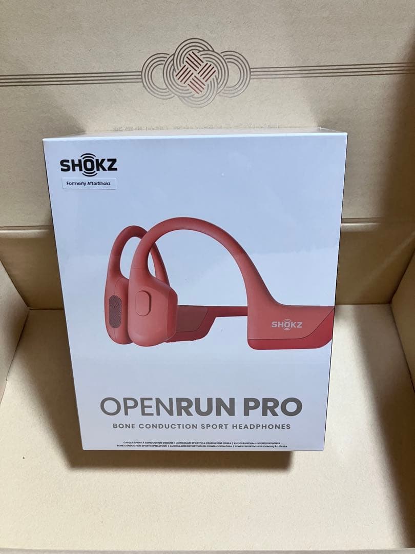 【正月太り解消】 SHOKZ OPENRUN PRO 骨伝導イヤホン ピンク