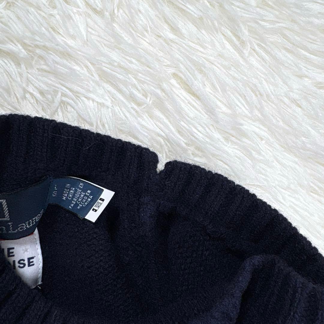 ✨MLBヤンキース✨ラルフローレン　ポロベア　ニット　セーター　ウール　紺　XL