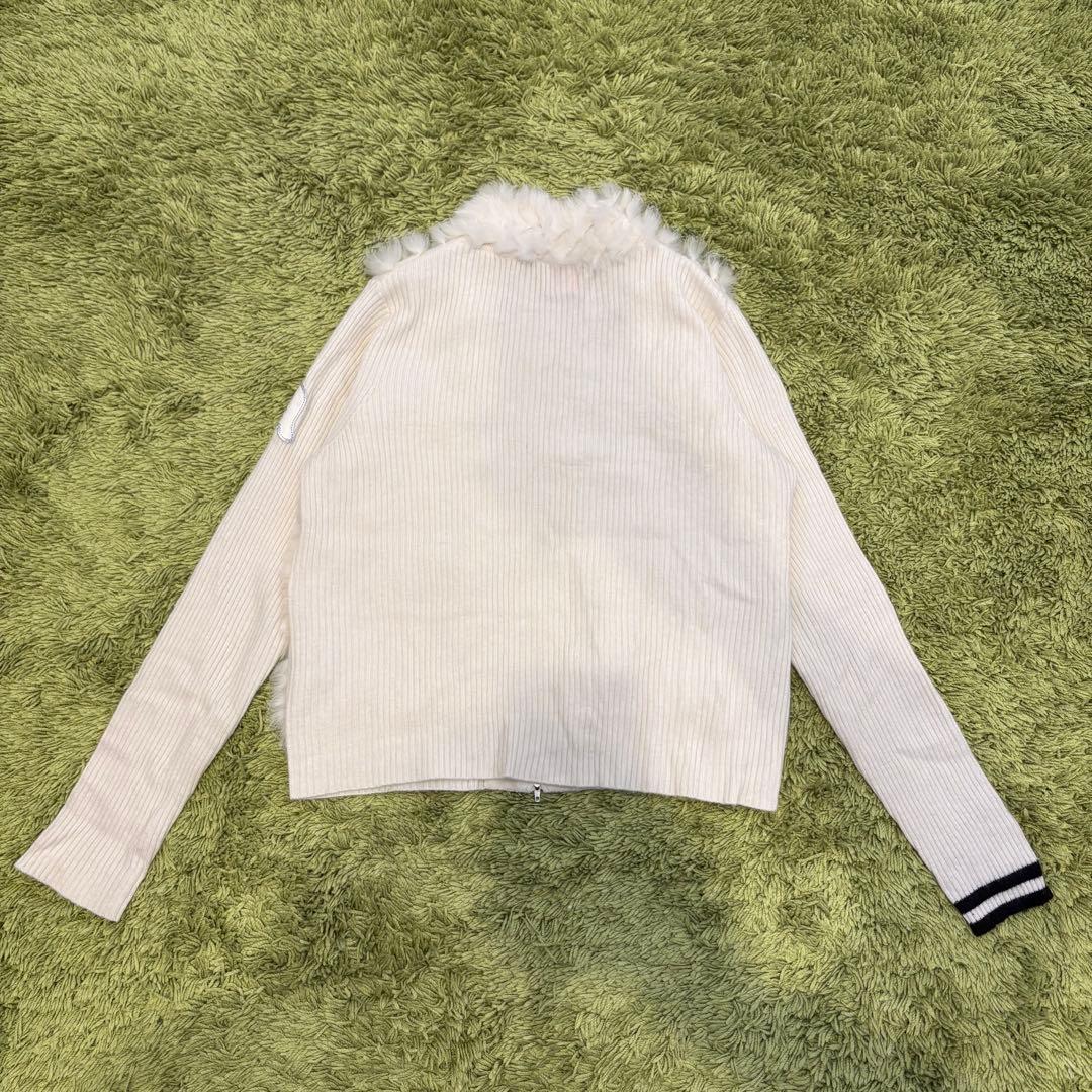 archivio アルチビオ ジップジャケット アイボリー ラビットファー 38