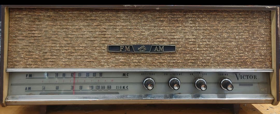 ■■【希少・当時物・昭和レトロ】VICTOR 　F-224 真空管ラジオ