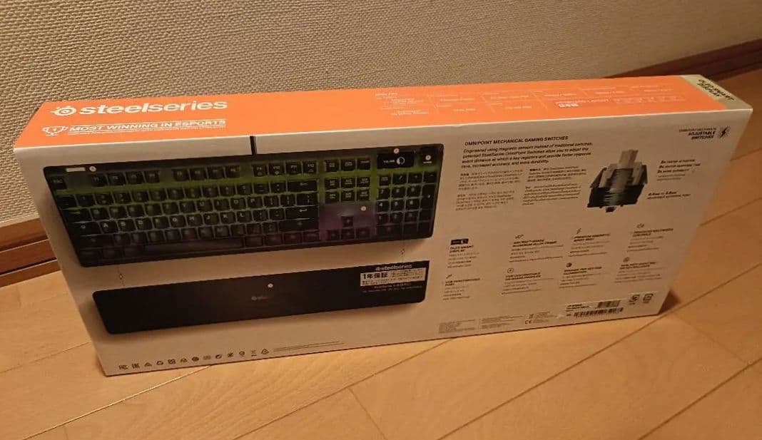 SteelSeriesゲーミングキーボード 有線 ApexPro JP64629