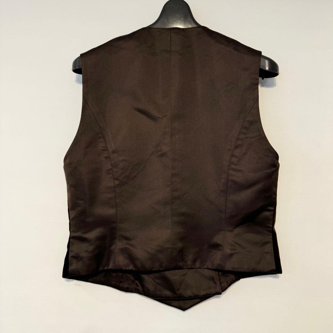 Christian Dior　クリスチャンディオール　シルク混　ベルベットベスト