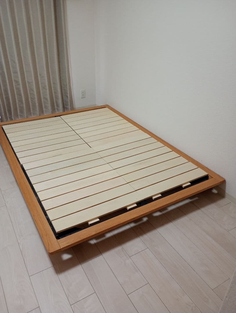 無印　木製ベッドフレーム　ダブル
