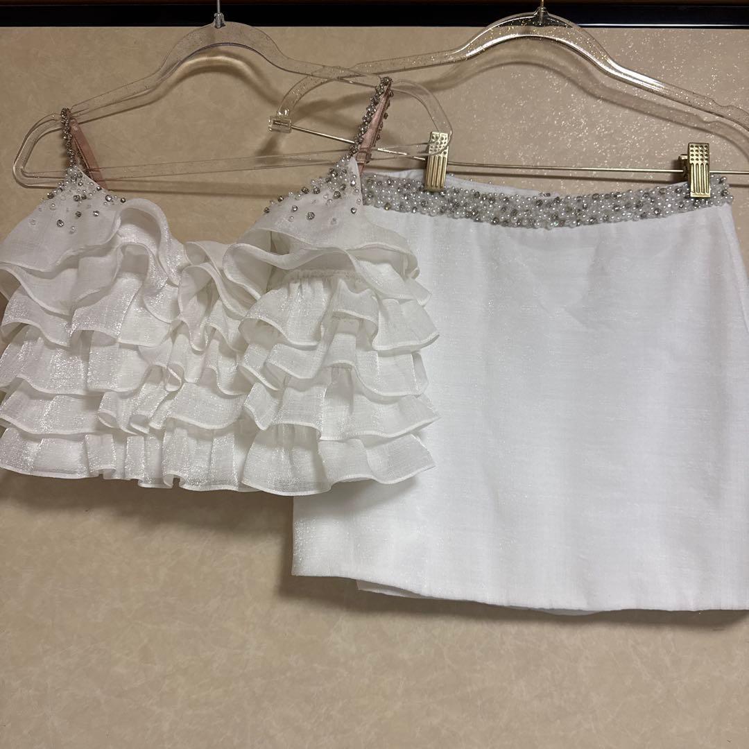 ホワイトフリルドレスセット