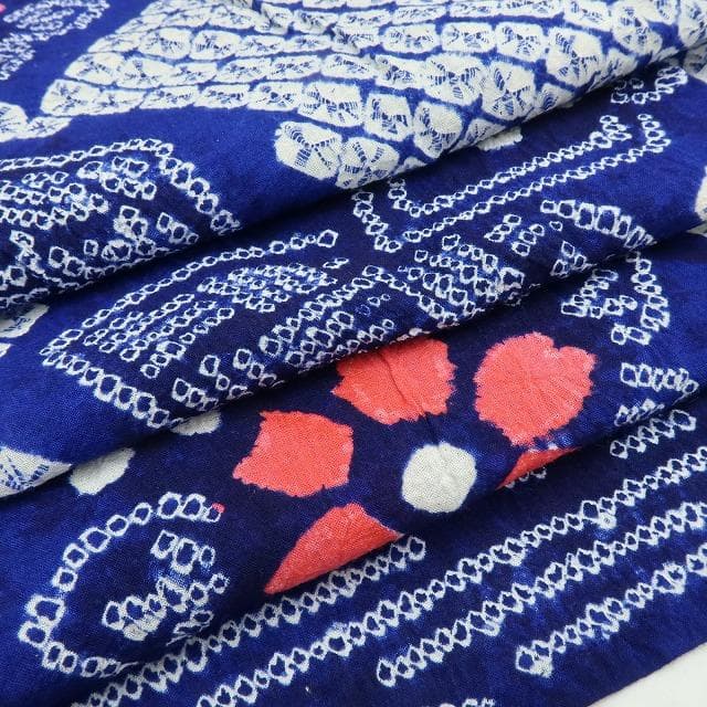 専用Y3481◆有松鳴海絞り 綿 仕付け糸付 手縫い仕立て 高級浴衣