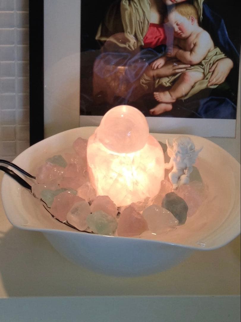 正規品|クリスタルファウンテン ローズクォーツ