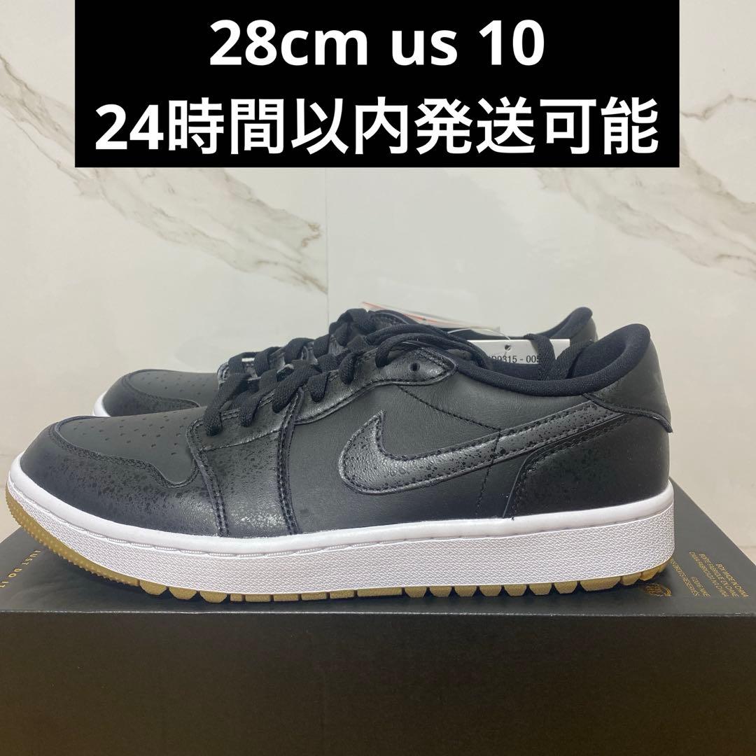シューズ(男性用) nike air jordan 1 low golf black 28.0cm