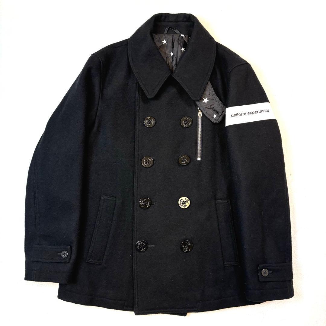 【美品】 uniform experiment ピーコート サイズ1 ブラック