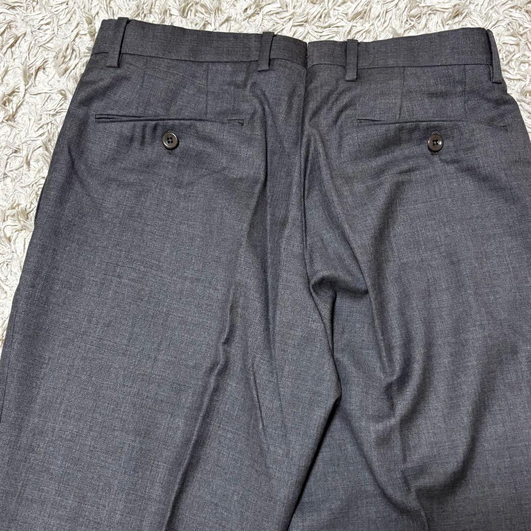 INCOTEX インコテックス ウールスラックス グレー 46
