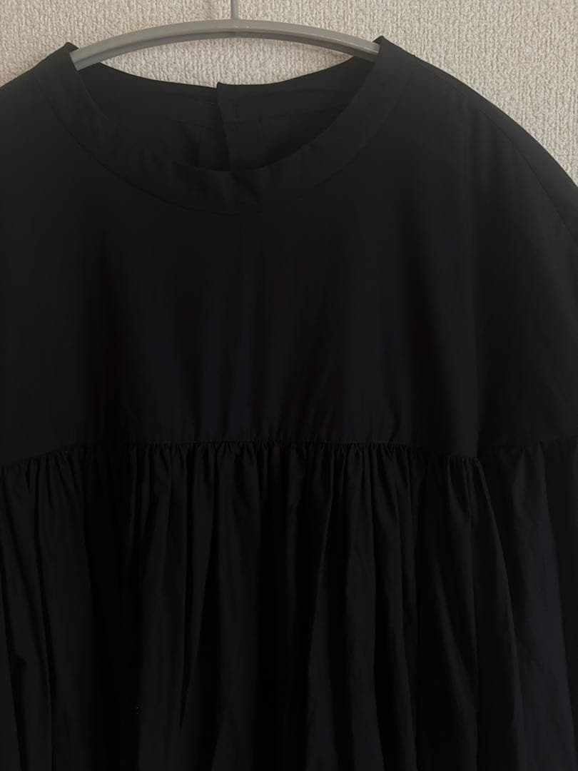 veritecoeur ハイウエストギャザーワンピース　VC-2138 ブラック