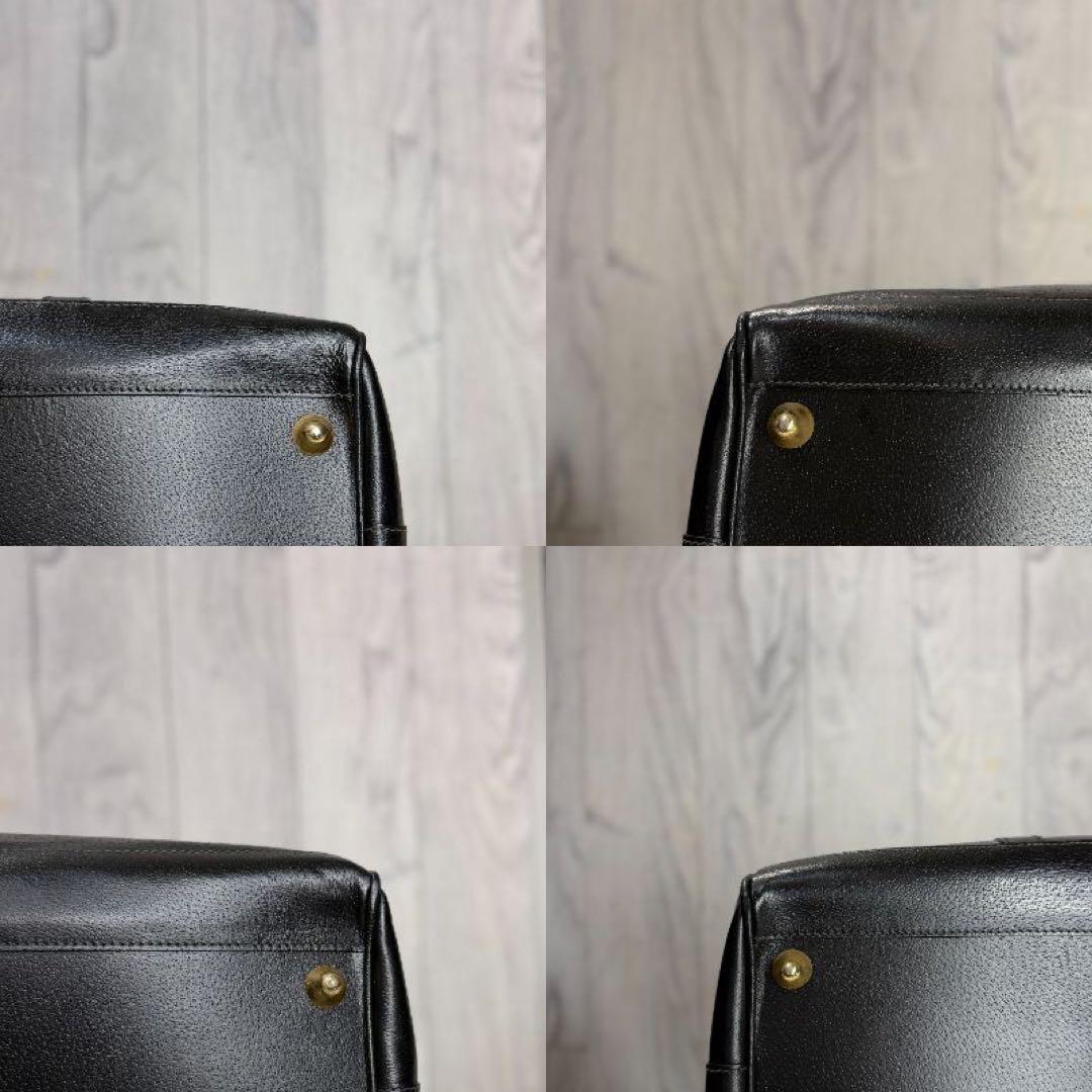 希少♡ヴィンテージ♡説明書付♡GUCCI グッチ ロゴ レザー ボストンバッグ