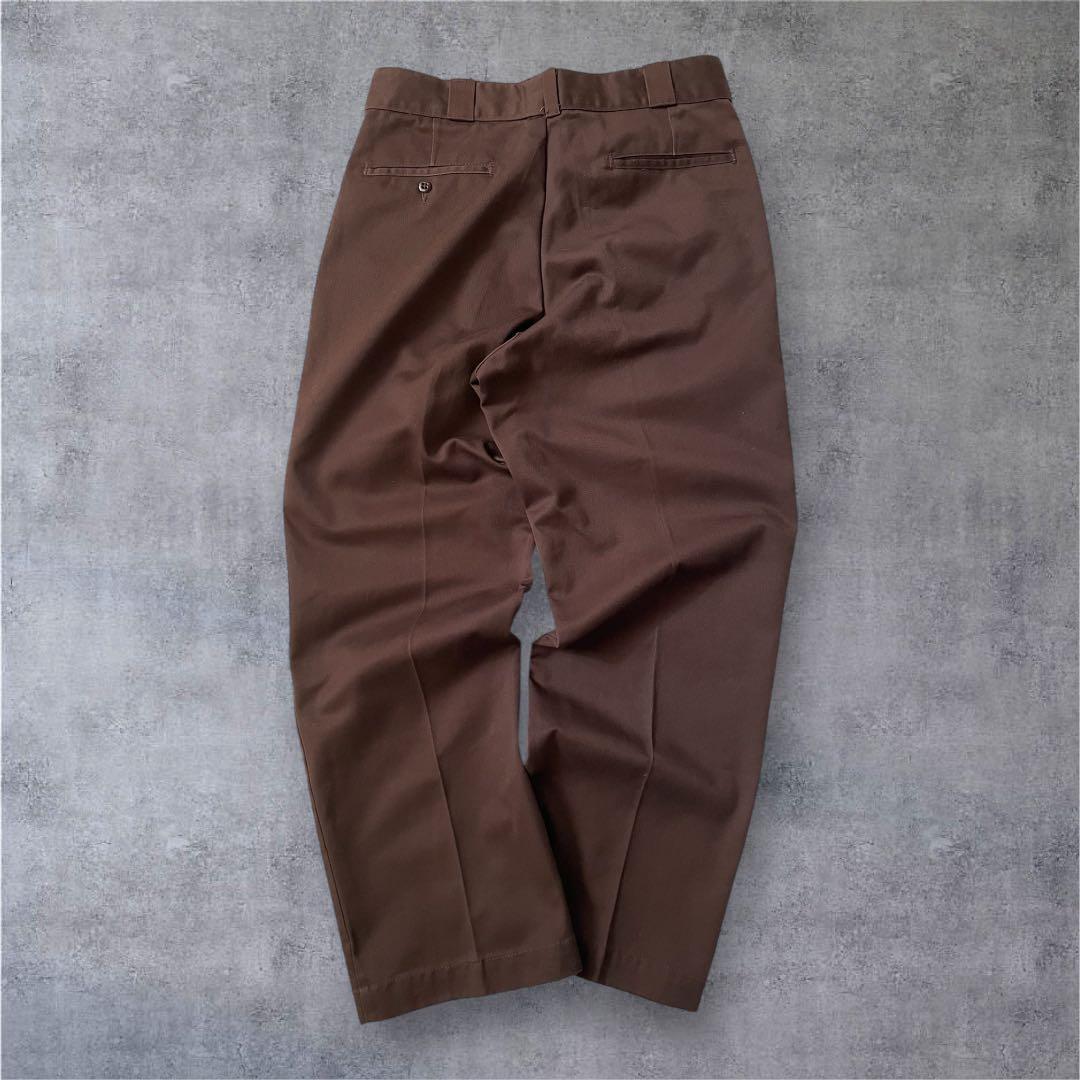 dickies 874 USA製 ブラウン 80s 90s アメリカ製　w33