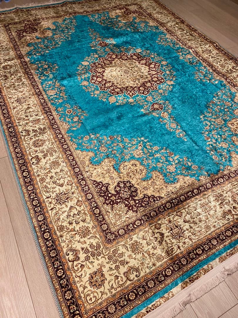 トルコのカーペット 160x230cm mint green