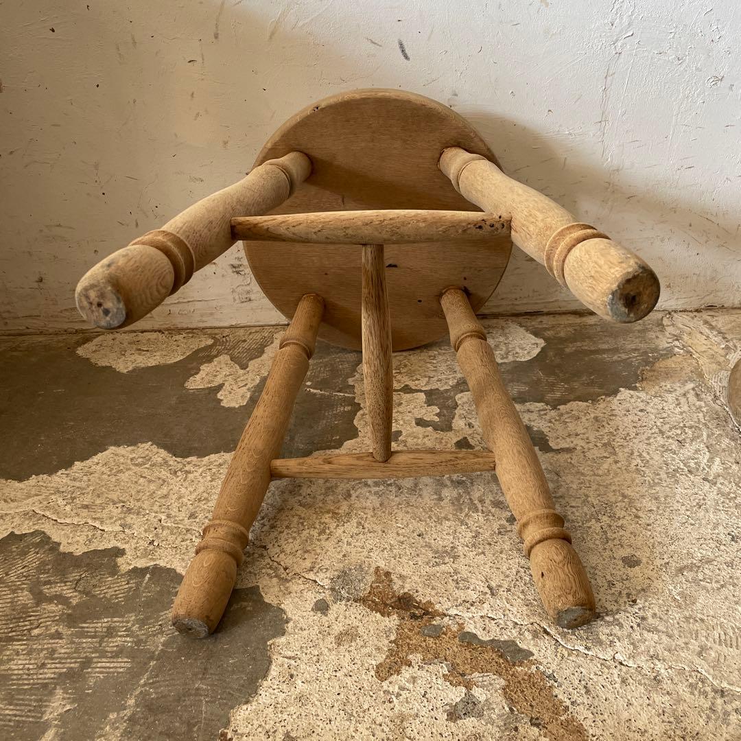 ビンテージ　スツール　サイドテーブル ベッドサイドテーブル　　剥離