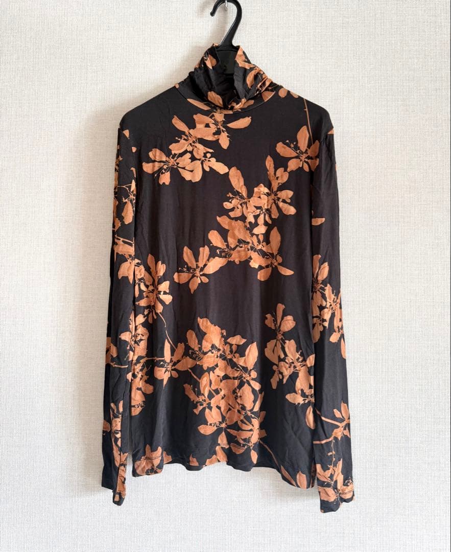 【美品】ドリスヴァンノッテン ハイネックジャージ カットソー セカンドスキン S