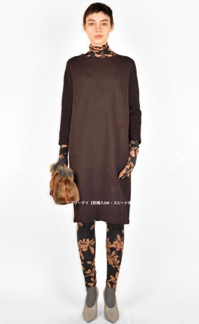 【美品】ドリスヴァンノッテン ハイネックジャージ カットソー セカンドスキン S