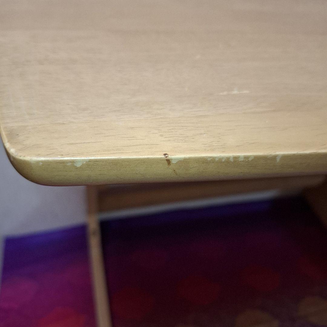 高さを変えられる小机　TZT7542　幅75×奥行400×高さ55cm