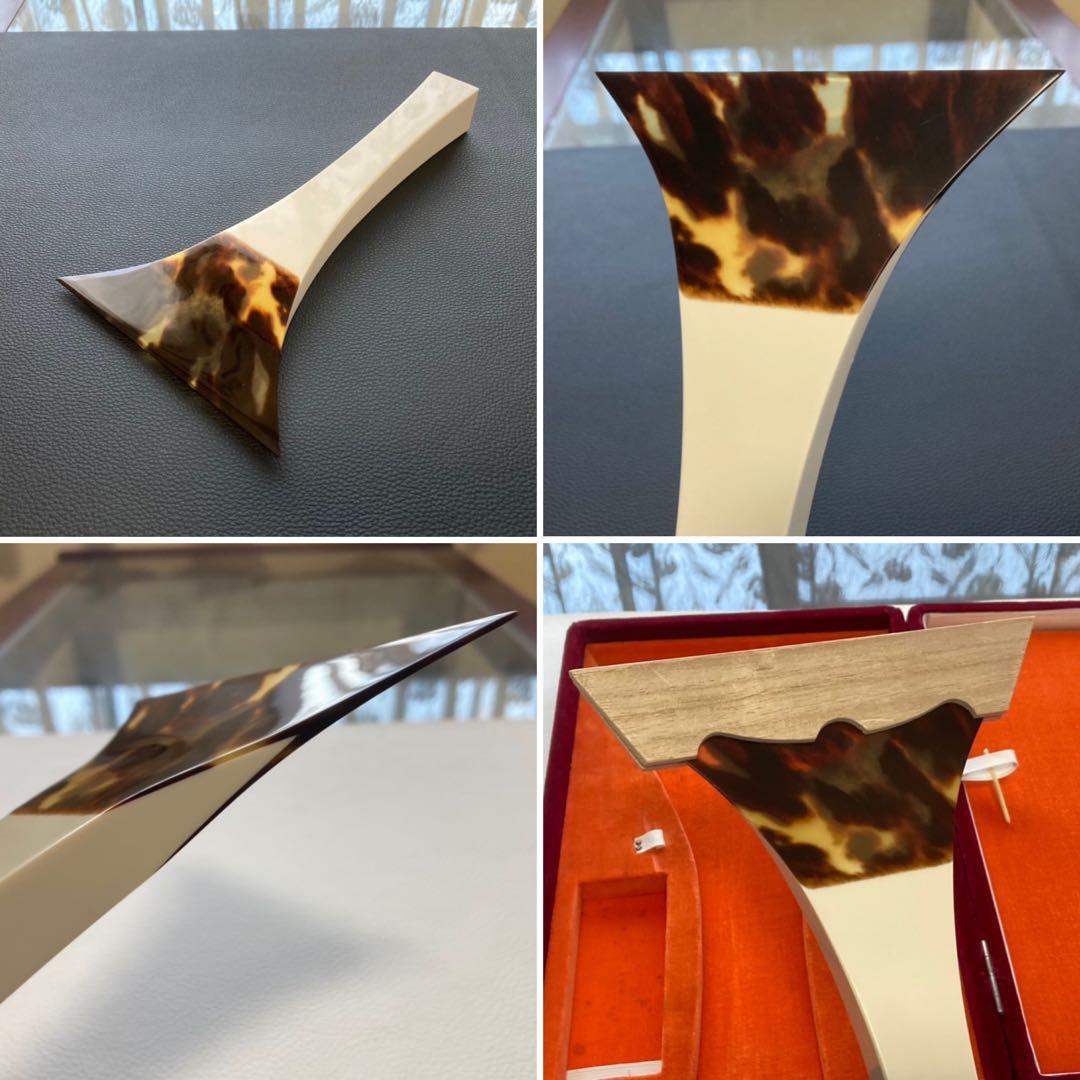 三味線 撥 バチ 鼈甲 べっ甲 ケース付き 弦楽器 音楽 レトロ