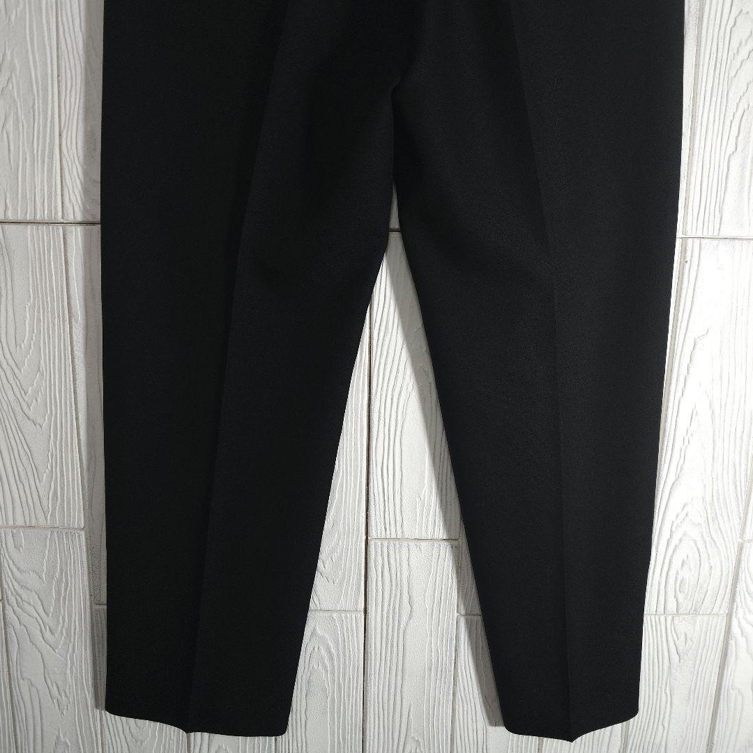 人気 リーバイス アクションスラックス W36 ブラック センタープレス 古着