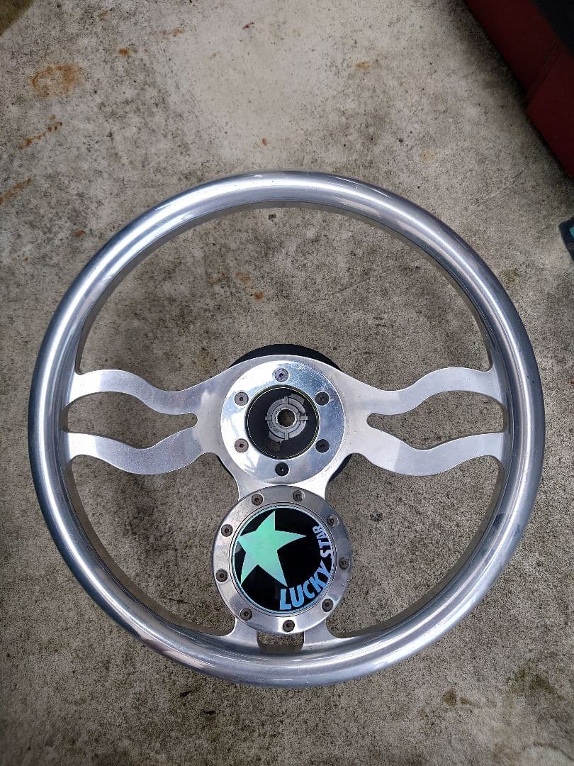 希少 LUCKY STAR フルビレットステアリングホイール