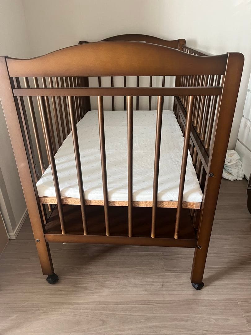 サワベビー　ベビーベッド　スノコ70cm×120cm+ベビー敷布団